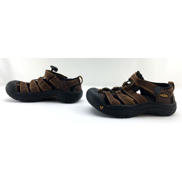 Keen Brown Waterproof Closed Toe Hook Loop Sport Sandals - Youth Kids Size 13 - Picture 4 of 7